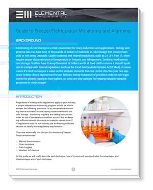 Thumbnail Freezer Monitor E-guide
